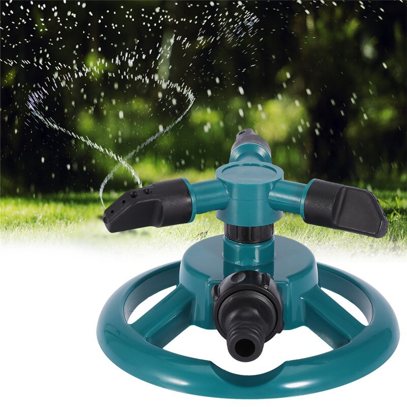 Tuin Sprinklers Automatisch Sproeisysteem Gras Gazon 360 Graden Volledig 3 Nozzle Cirkel Roterende Irrigatie Systeem