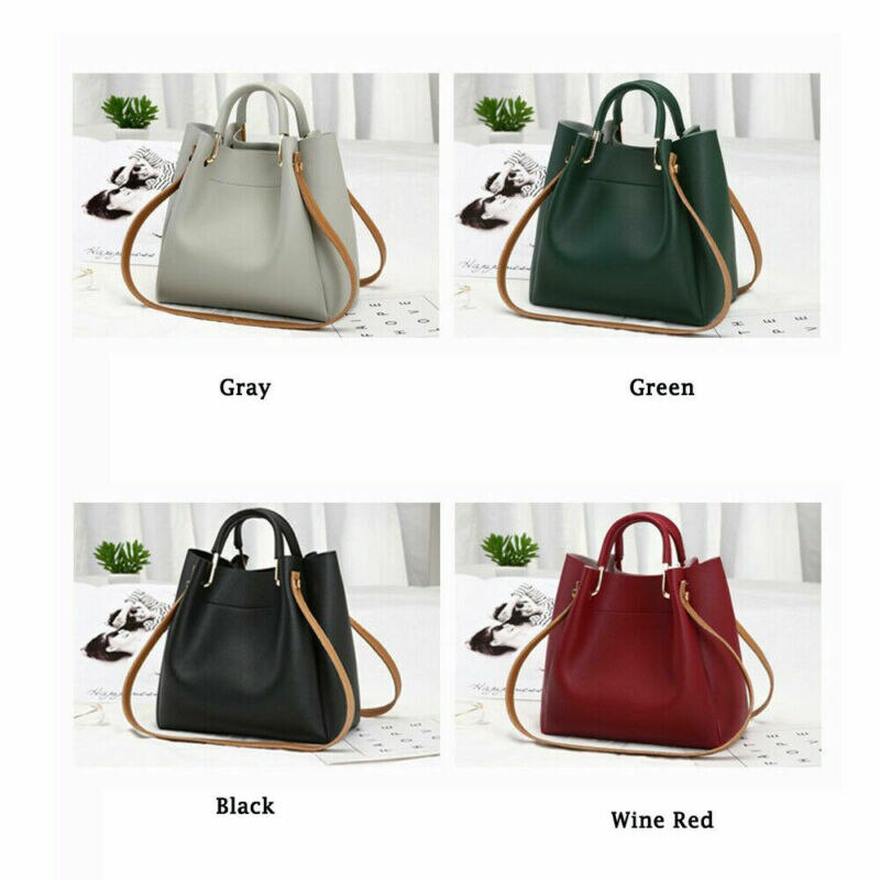 1pc PU Leather Ladies Handbags Larger Women's Bag Hair Ball Shoulder Bag Messenger Crossbody Bag for Women