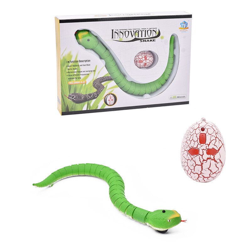 Rc oplaadbare afstandsbediening ratelslang slang grappige ondeugende truc angstaanjagende ondeugende grappige nieuwigheid speelgoed: Default Title