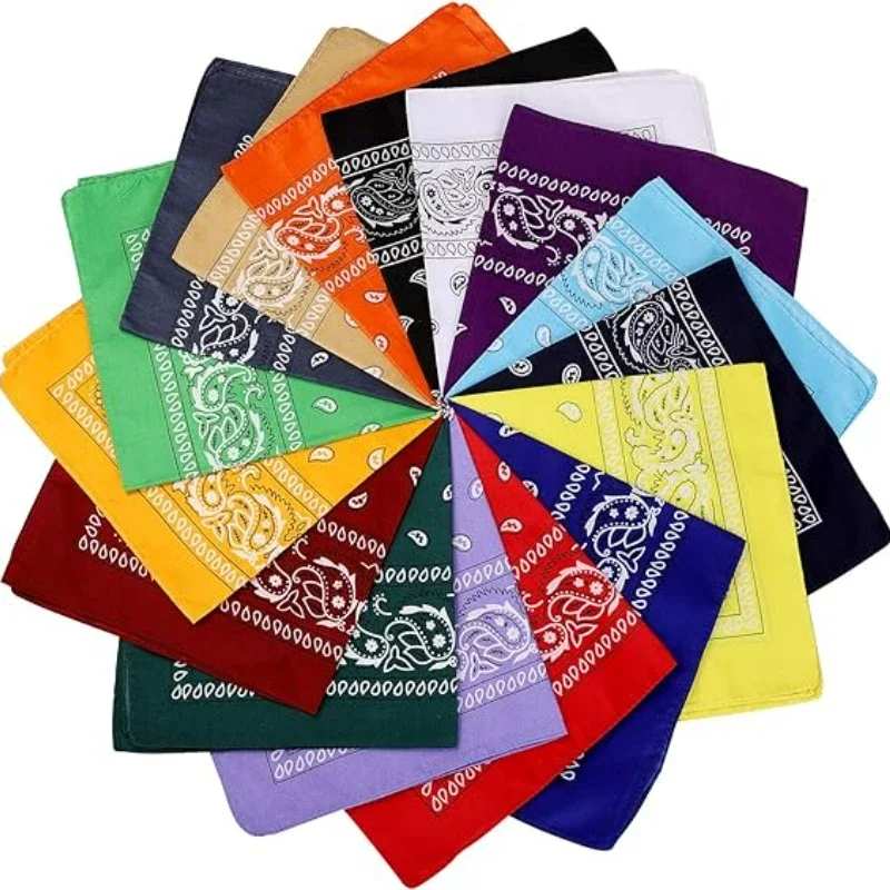 Bohemien drucken Bandana Paisley aufbringen Stirnbänder Hiphop Kopftuch draussen unisex Stirnband Handgelenkbandagen Gesichtsmaske Taschentuch