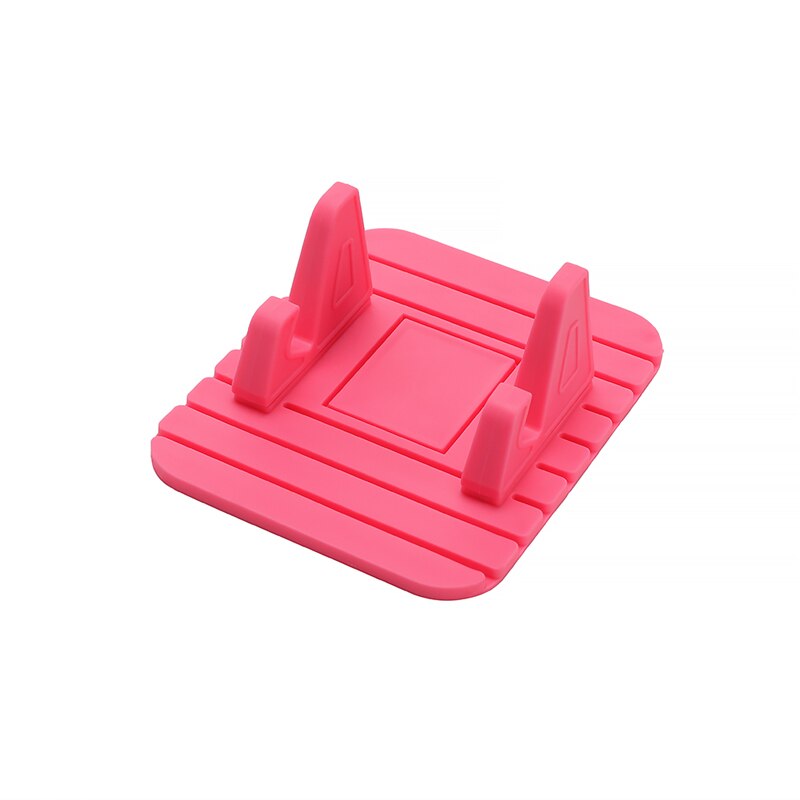 Phone GPS Holder Car Dashboard Non-slip Mat Rubber Mount Car Anti Slip Mat Phone Holder Pad Mobile Phone Stand Car Accessories: Pink
