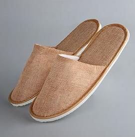 Wegwerp Slippers Hotel Schoonheidssalon Kamer Linnen Slippers Wasbaar Non-Slip Comfortabele Paar Reizen Slippers Mannen Slippers: Beige