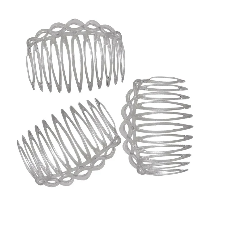 1-6 stk. plastik hårkamme med fransk twist, hårkam med lige tænder, hårspænde tilbehør til kvinder, bryllupsfeststyling