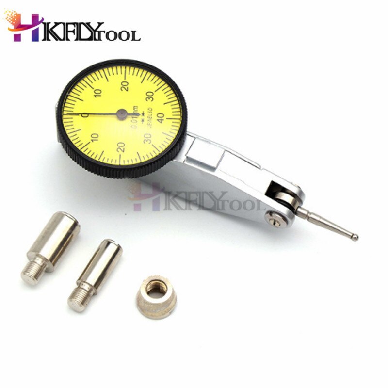 0-0.8mm 0.01mm niveau gauge skala præcision metrisk svalehale skinner dial test indikator dial indikator måleinstrument værktøj