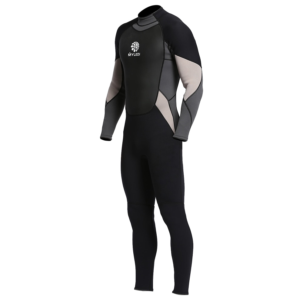 Men's Neoprene Wetsuit One-Piece Full body 3mm Back Zip Scuba Dive Wetsuit Swimming Surfing Diving Snorkeling Suit Jumpsuit