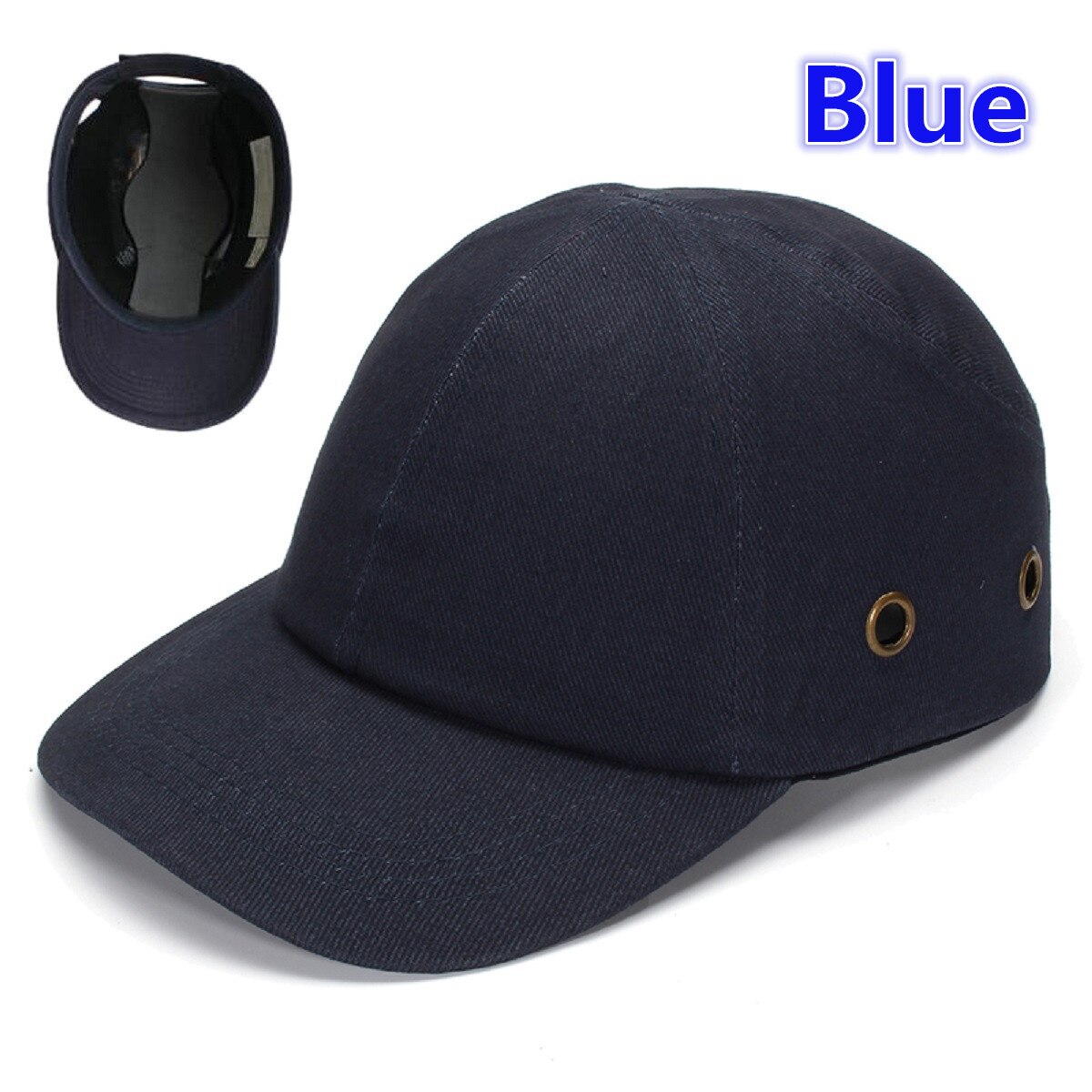 Adjustable Safety Bump Cap Lightweight and Breathable Hard Hat Head Helmet Workplace Construction Site Head Protection Cap: Blue