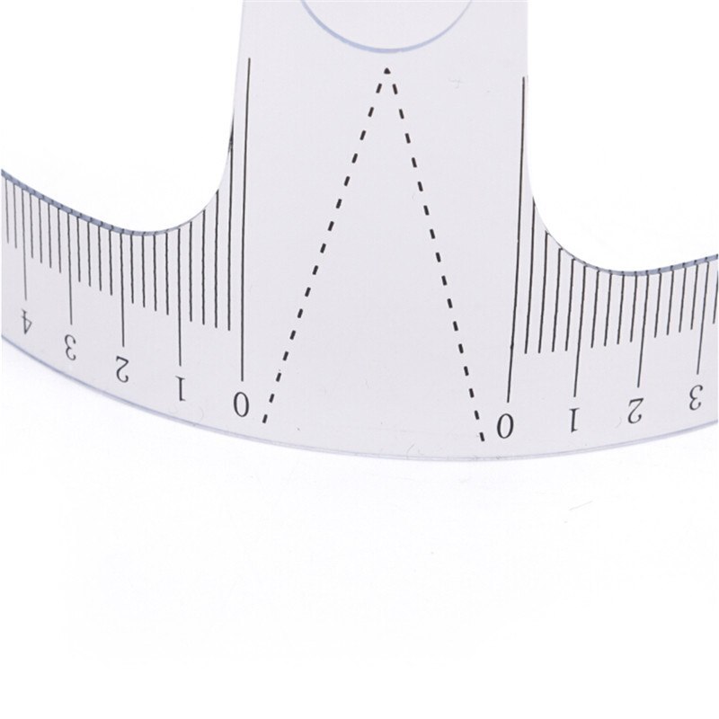 1PC Riutilizzabile semi Sopracciglio Guida Righello Microblading Calibro stampino Trucco Permanente Sopracciglio Righello occhio fronte Strumento di Misura