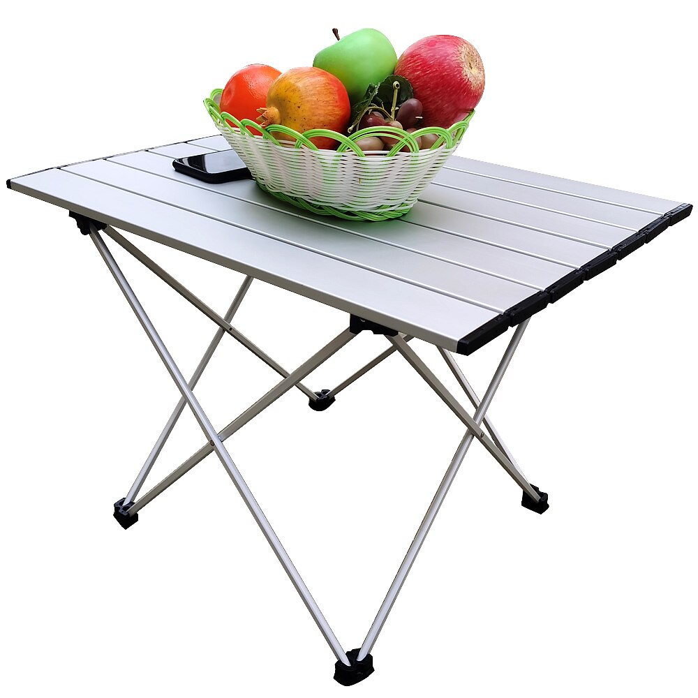 Portable Folding Camping Tables with Aluminum Alloy Table Top Outdoor Picnic Camping Barbecue Table for Picnic,Camp,BBQ,Hiking