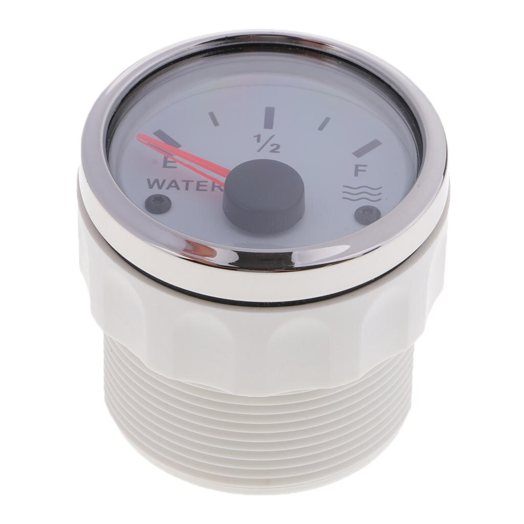 Water Tank Level Gauge 240-33ohms 12/24V 52mm 2” White for Boats