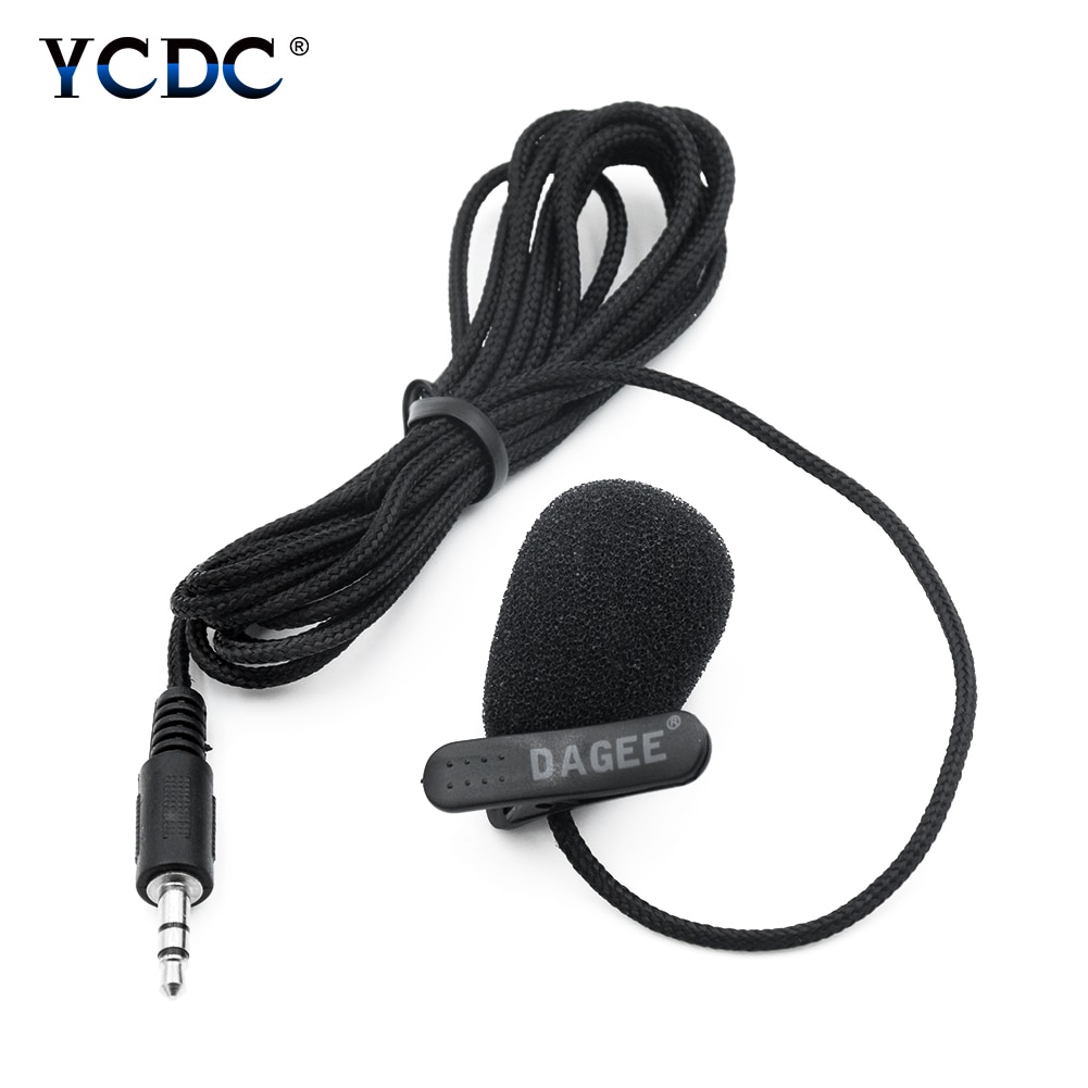 Ycdc Handsfree Clip Op Revers Wired Condensator Lavalier Microfoon 3.5Mm Voor Telefoon Camera Recorder Pc Voor Studio Microfoon