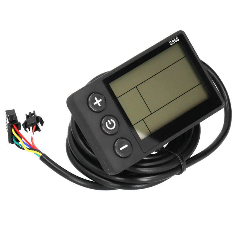 E-bike LCD Display Panel 24V 36V 48V Electric Bicycle Scooter Waterproof LCD Display Electric Mountain Bike Conversion Kit