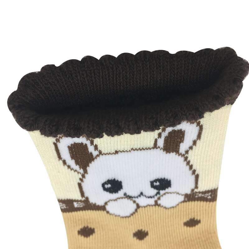 Kinderen Wit Lente &amp; Herfst Cartoon Beelden Katoenen Baby Sokken Kids Sokken Jongen Meisjes Sokken Voor Kinderen 1-9 Jaar 5 Paren/partij
