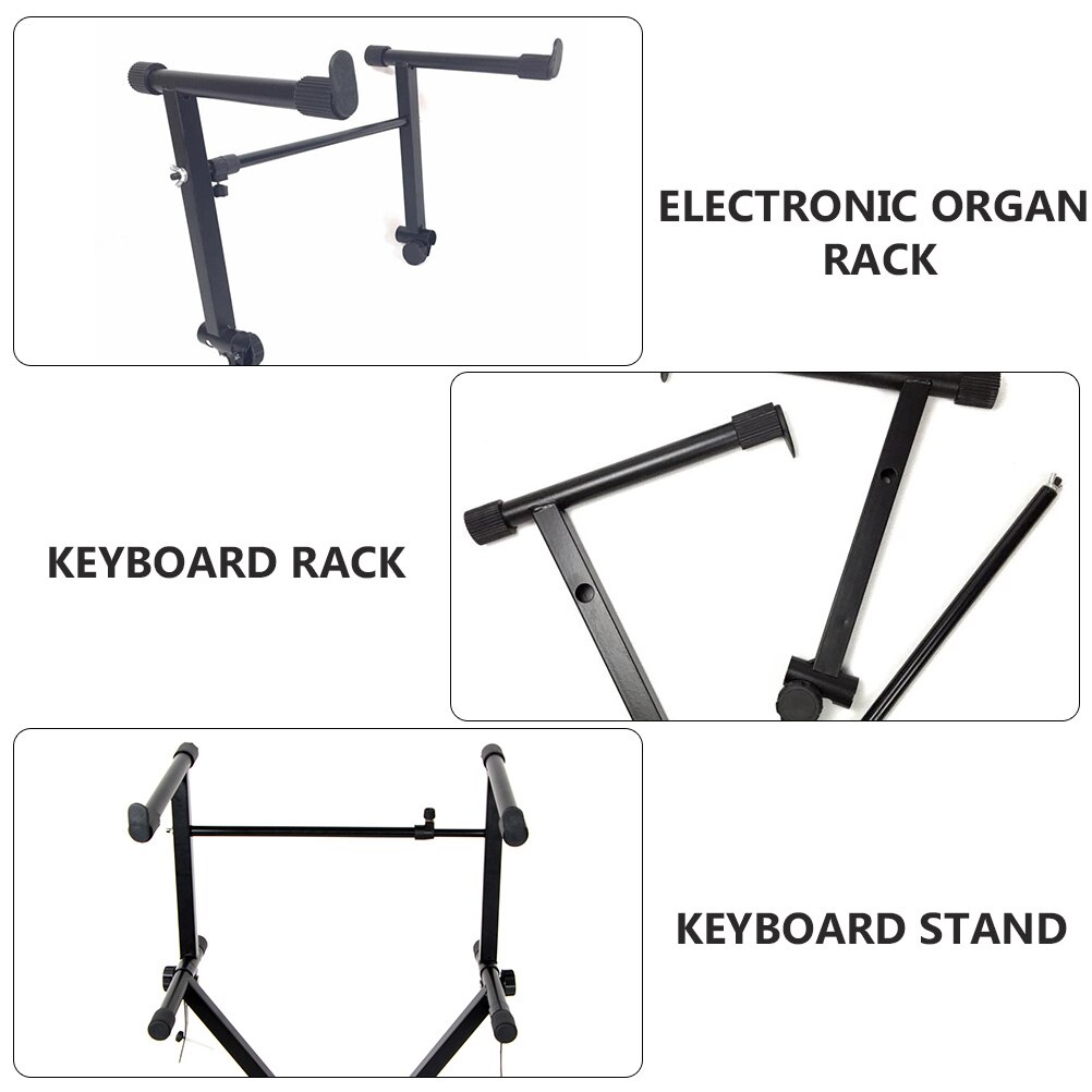 Universal Keyboard Stand Electric Stand Rack Piano Keyboard Stand (Black)
