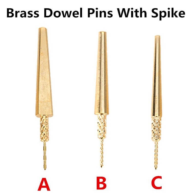1 pose dental lab messing dyvel stick stifter med spike pitch messing stifter til gips sten matrice model arbejde dental materiale instrument