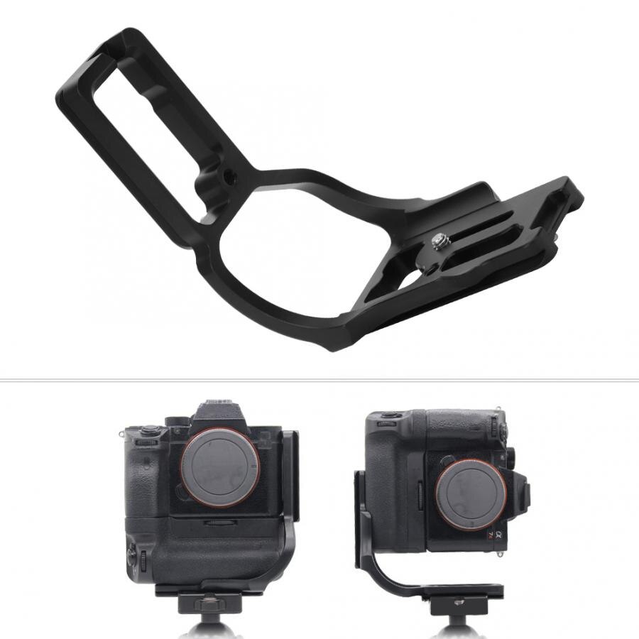 Aluminium Alloy L-shape 1/4'' screw Bracket Quick Release Plate Holder Hand Grip for Sony A7M3 A7R3 A9 ILCE-7M3 ILCE-7RM3 ILCE-9