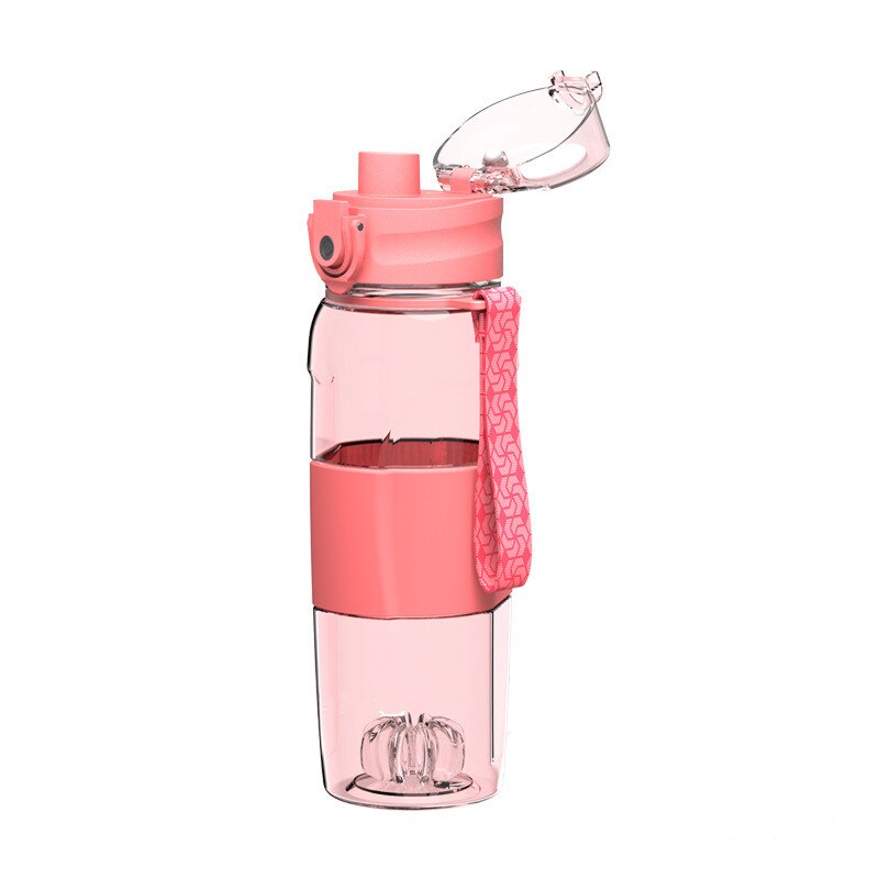 Montaña fitness shake cup temperatura-sensible space cup tritan al aire libre botella deportiva de plástico