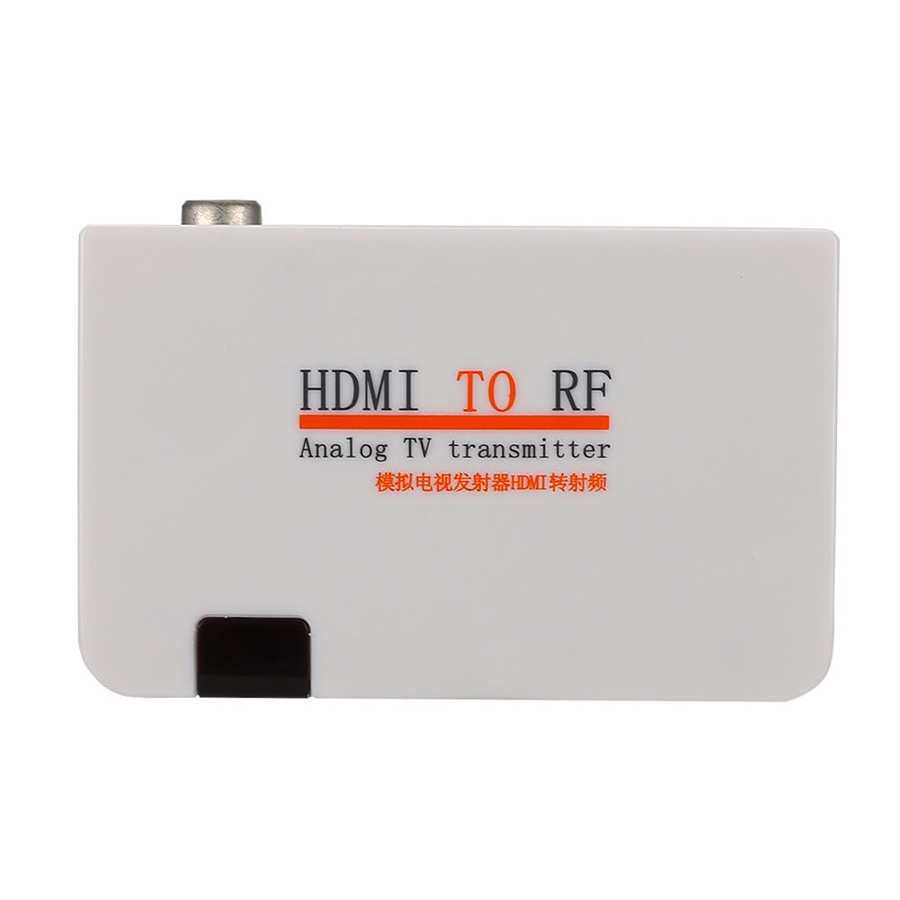 Hdmi-kompatibel til rf coax konverter adapter hdmi-kompatibel modulator digitalt signal til rf analogt signal tv-sender