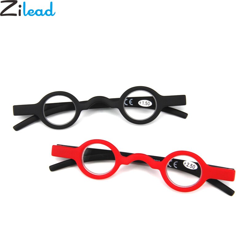 Zilead Classic Mini Ronde Leesbril Mannen Vrouwen Transparante Lens Prebyopia Bril Verziendheid Brillen Brillen Unisex
