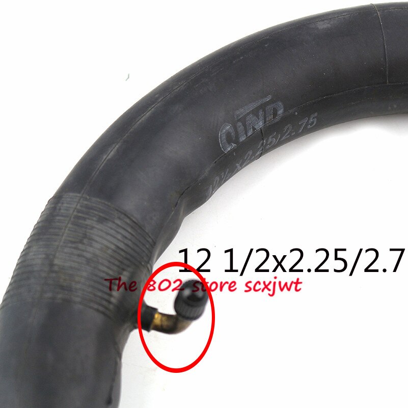 Newest 2 pcs 12 1/2X2.50 2.75"butyl inner tube pocket Bike Scooter Moped 49CC Rear/front Tire Inner tube 12 1/2*2.50/2.75