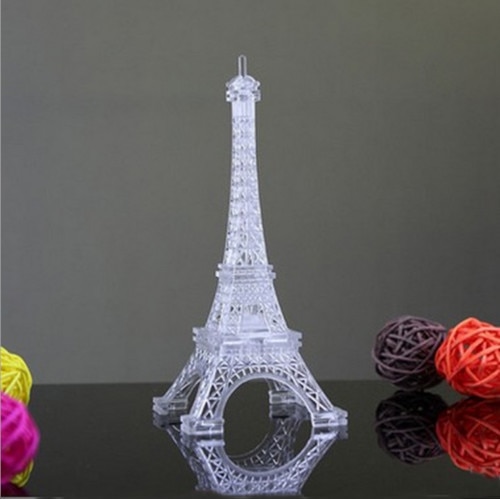 Gloeiende Romantische Eiffeltoren Kleur Veranderende LED Nachtlampje Slaapkamer Home Party Decoratie