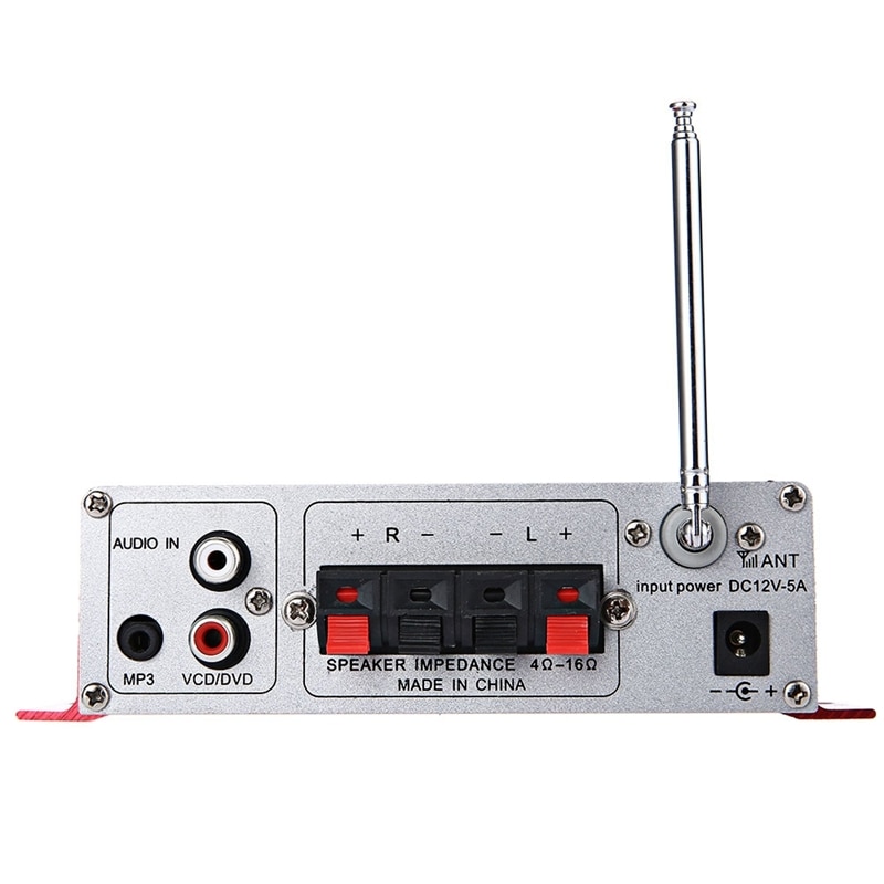 Kentiger Hy-502S 2Ch Bluetooth Hi-Fi Super Bass Output Power Stereo Amplifier With Remote Controller Usb/Sd Card Player Fm Rad