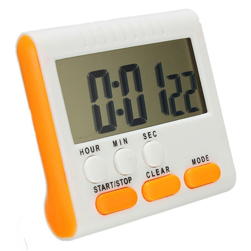 Digital egg timer / kitchen timer with loud alarm, up and down function, magnetic stand