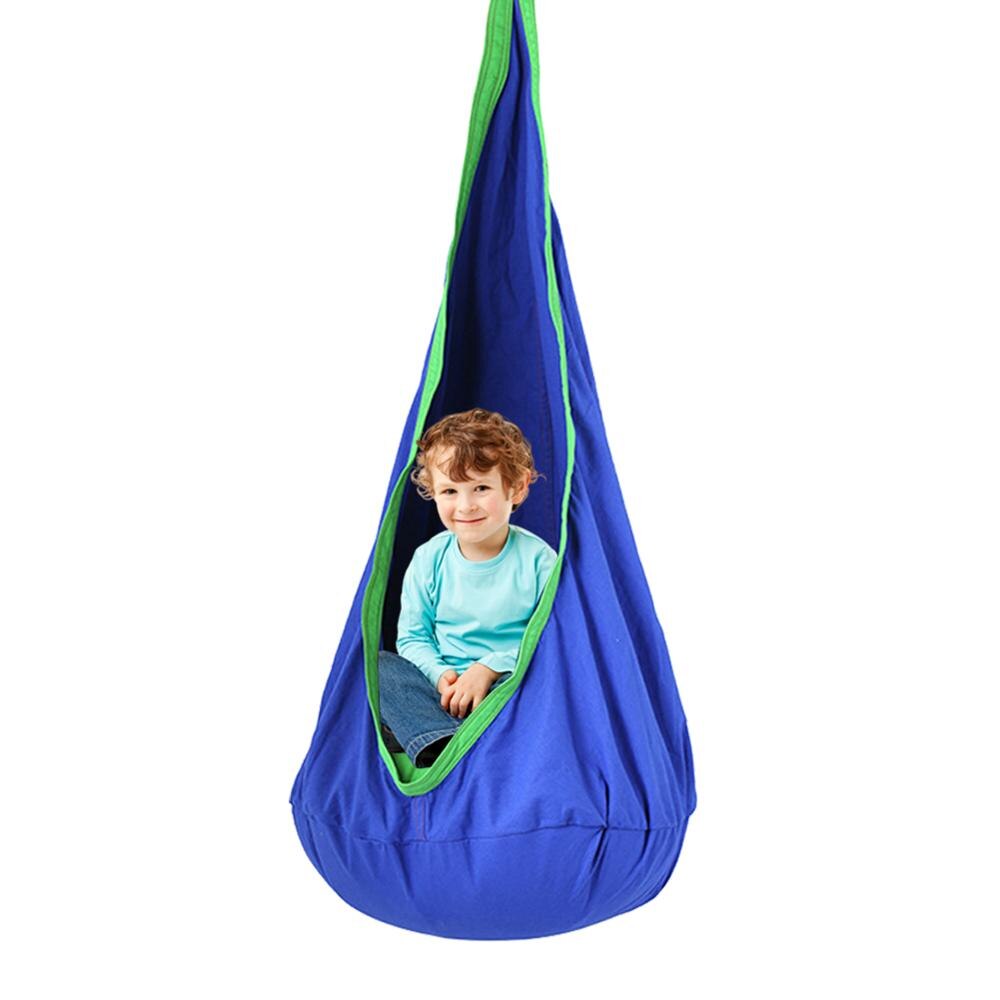 Silla de hamaca para niños, Columpio de tela de paracaídas para exteriores, silla hamaca colgante para interiores
