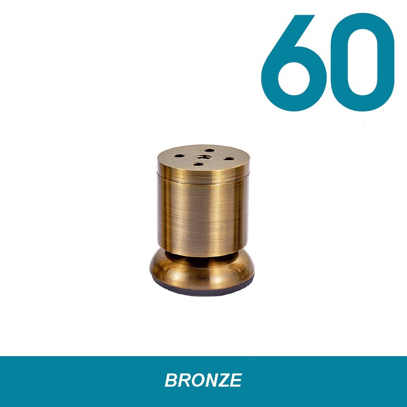 High End Furniture Foot Cushion Thickened Reinforcement Sofa Cabinte Table Legs Chair Leg Feet Protector Stand Foot Cover: Bronze-60MM
