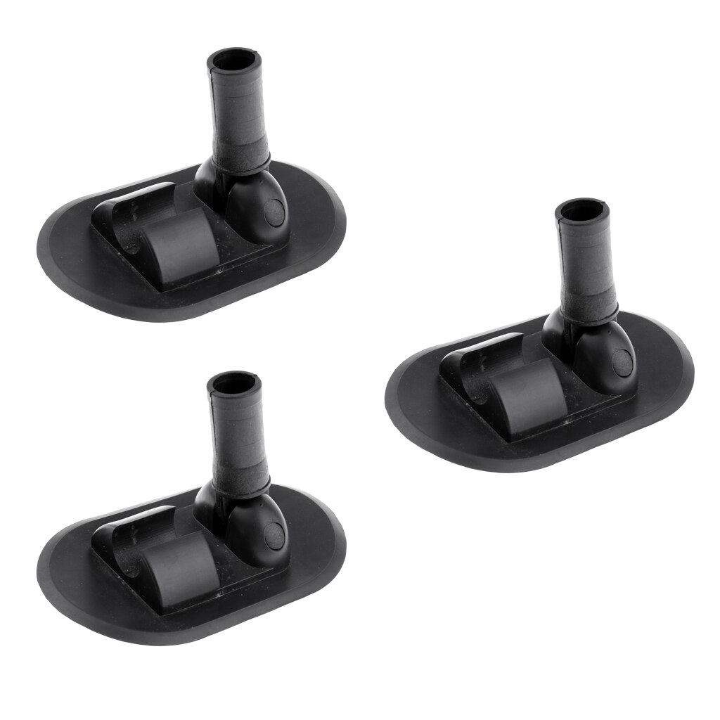 Zestaw 3, motorówka ponton PVC markiza/parasol przeciwsłoneczny/Bimini górne mocowanie podstawa czarna