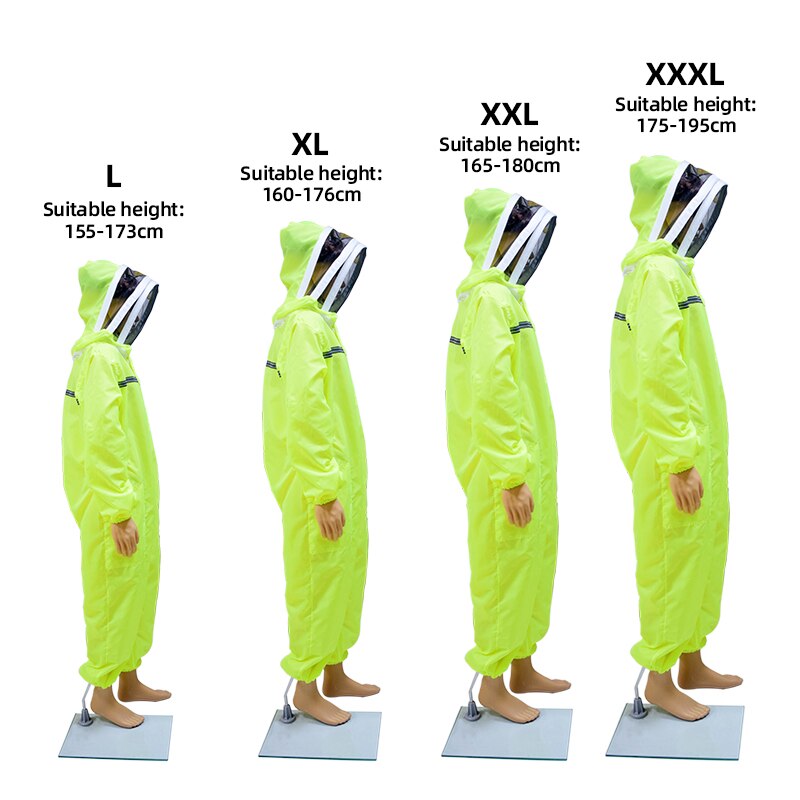 Traje de apicultor de alta transpirabilidad con casco adjunto, trajes de apicultor, trajes de apicultor, equipo de apicultor