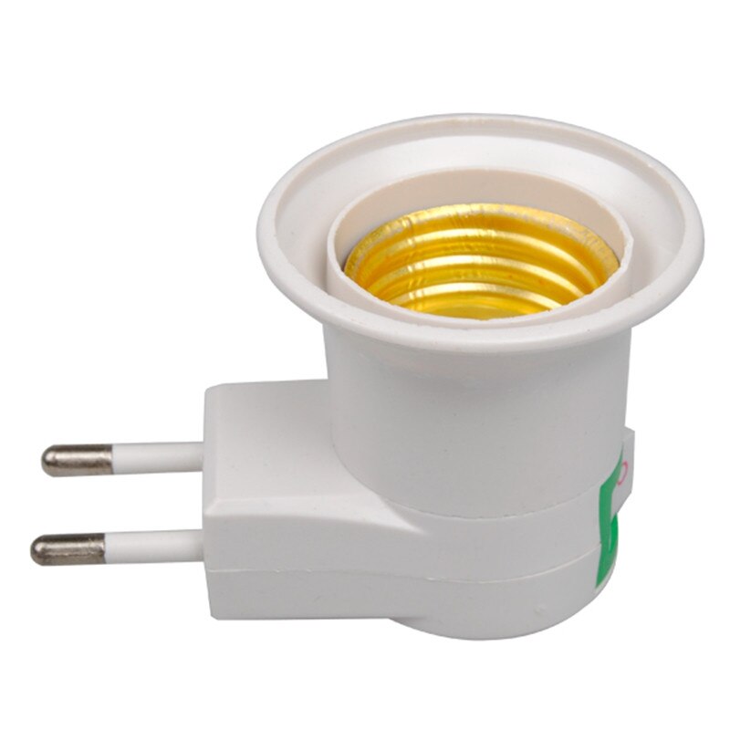 1Pcs E27 Led Lamp Socket Base Type Om 110V 220V Eu Plug Lamp Houder Converter + aan/Uit Schakelaar