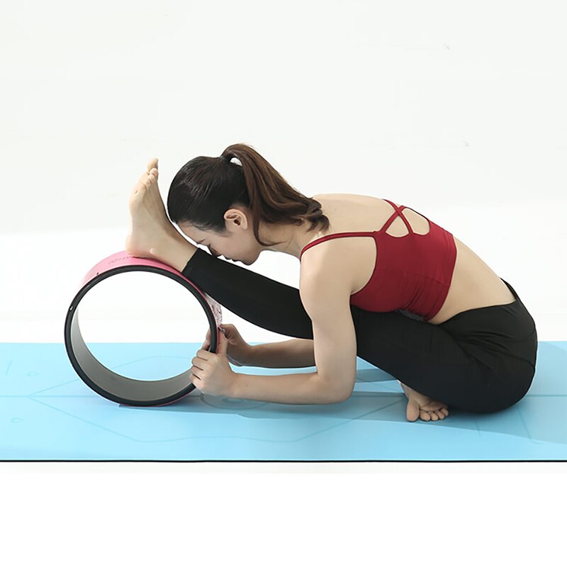 Yoga Wheel Strong Comfortable Dharma Yoga Prop Wheel for Inversions Backbends Back Pain Stretching Balance Accessory