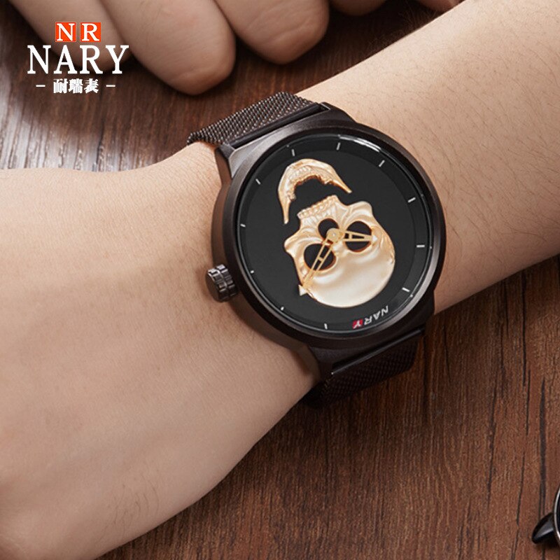 Stijl mannen persoonlijkheid sfeer schedel horloge horloges horloge: Ander