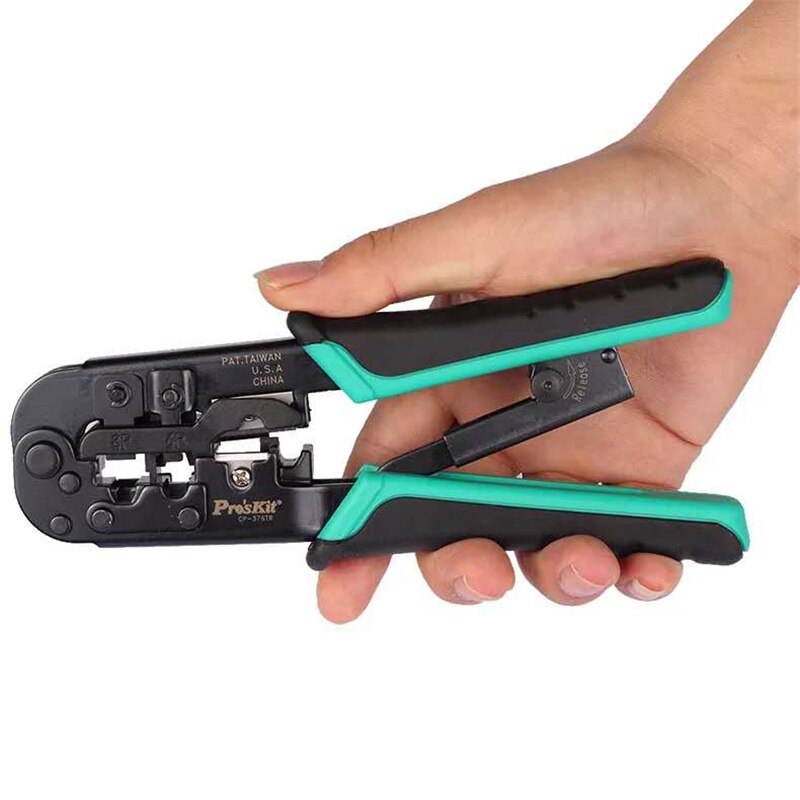 Proskit CP-376TR 4P/6P/8P Fiber Optical Modular Crimper Crimping Pliers Pro&#39;skit crimping Tool UCP-376TX ELINK