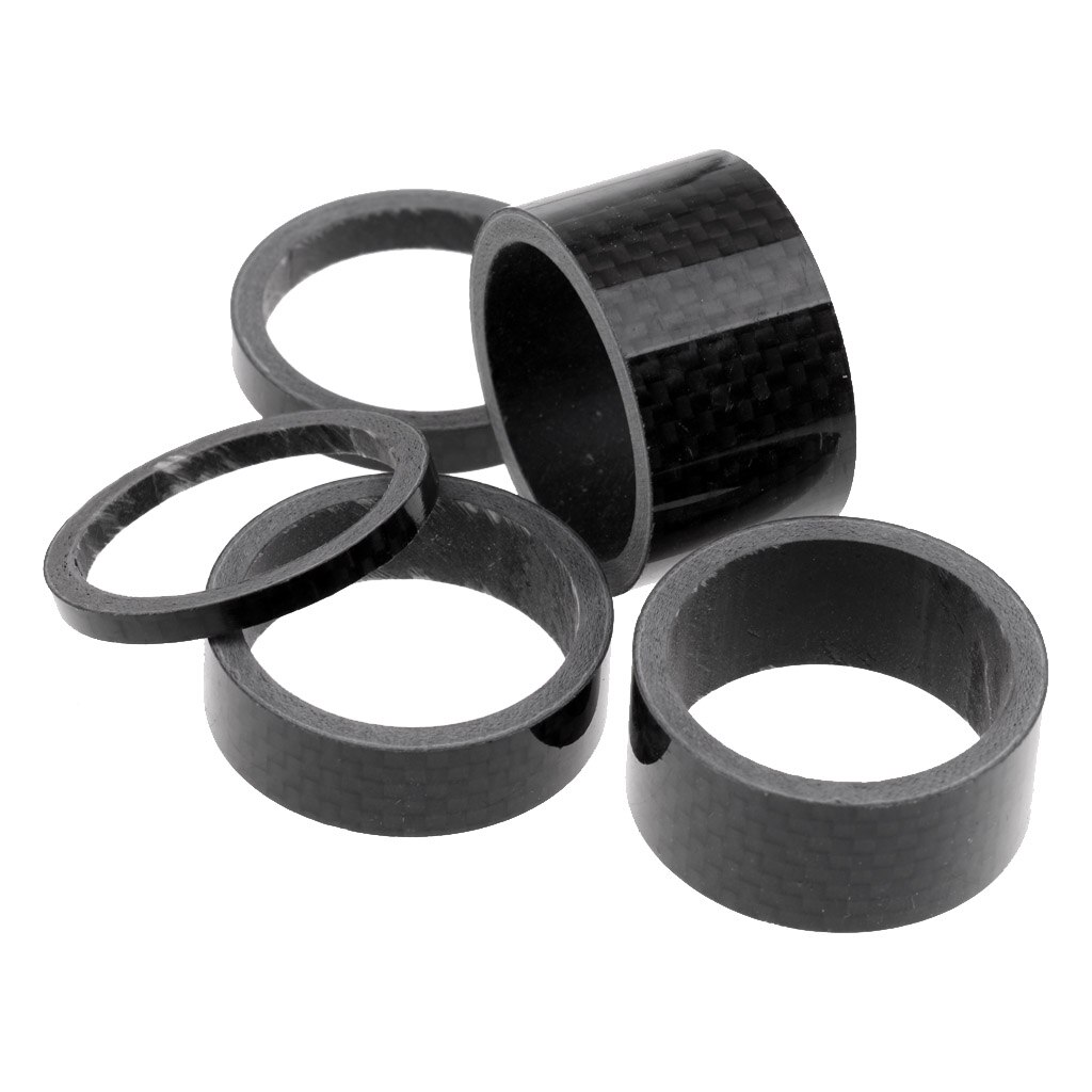 Road Bicycle Bike Carbon Fiber Washers Headset Spacer 3mm 5mm 10mm 15mm 20mm for Road Bikes MTB Cycling
