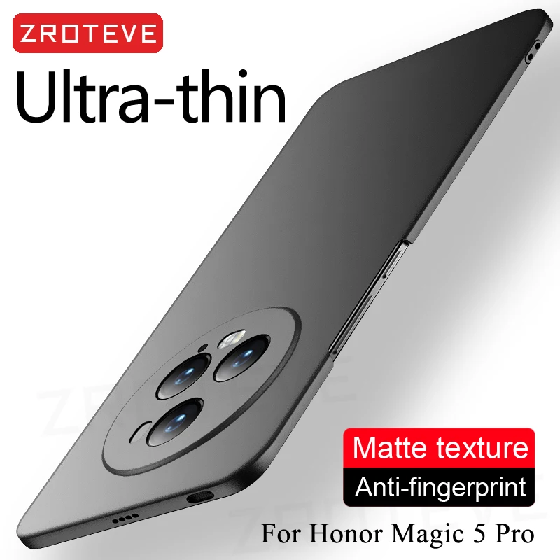 Pour Magic6 Pro étui ZROTEVE Ultra mince givré dur PC couverture pour Honor Magic 6 5 7 Pro Magic5 Magic7 Lite 5G coques de téléphone mondial
