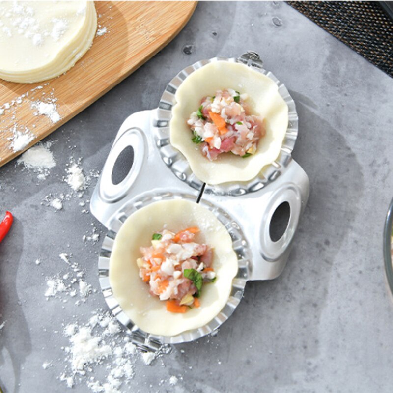 Rustfritt stål dumpling mold maker deig pai ravioli press form kjøkken verktøy tilbehør fping