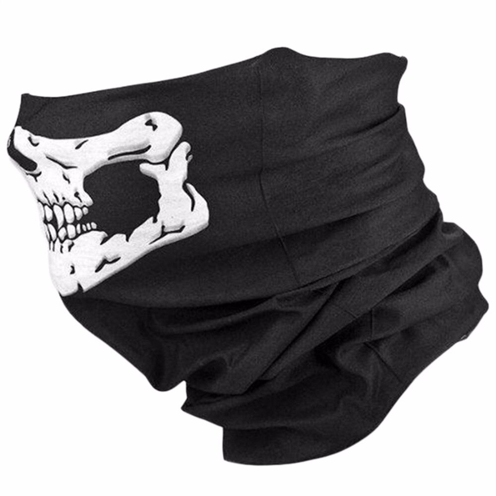 Schädel Sturmhaube Traditionelle Gesicht Kopf Maske Gator Schwarz Fahrrad Skateboard Kapuze Kostüm Party Kopfbedeckungen