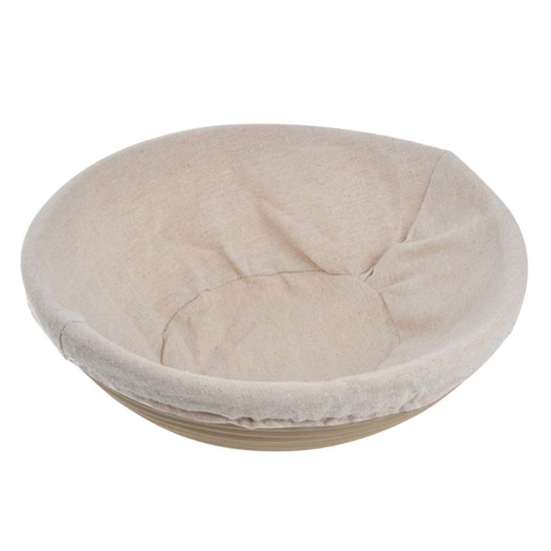 5Pcs 9 Inch Banneton Brood Proofing Mand Met Liner Brood Lame & Schraper Stencils Bakken Tool Voor Thuis Bakkers brood Maken