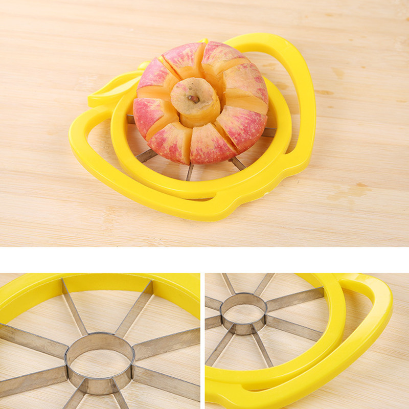 Cortador de manzanas para cocina, utensilio divisor de fruta y pera, mango cómodo para pelador de manzana de cocina