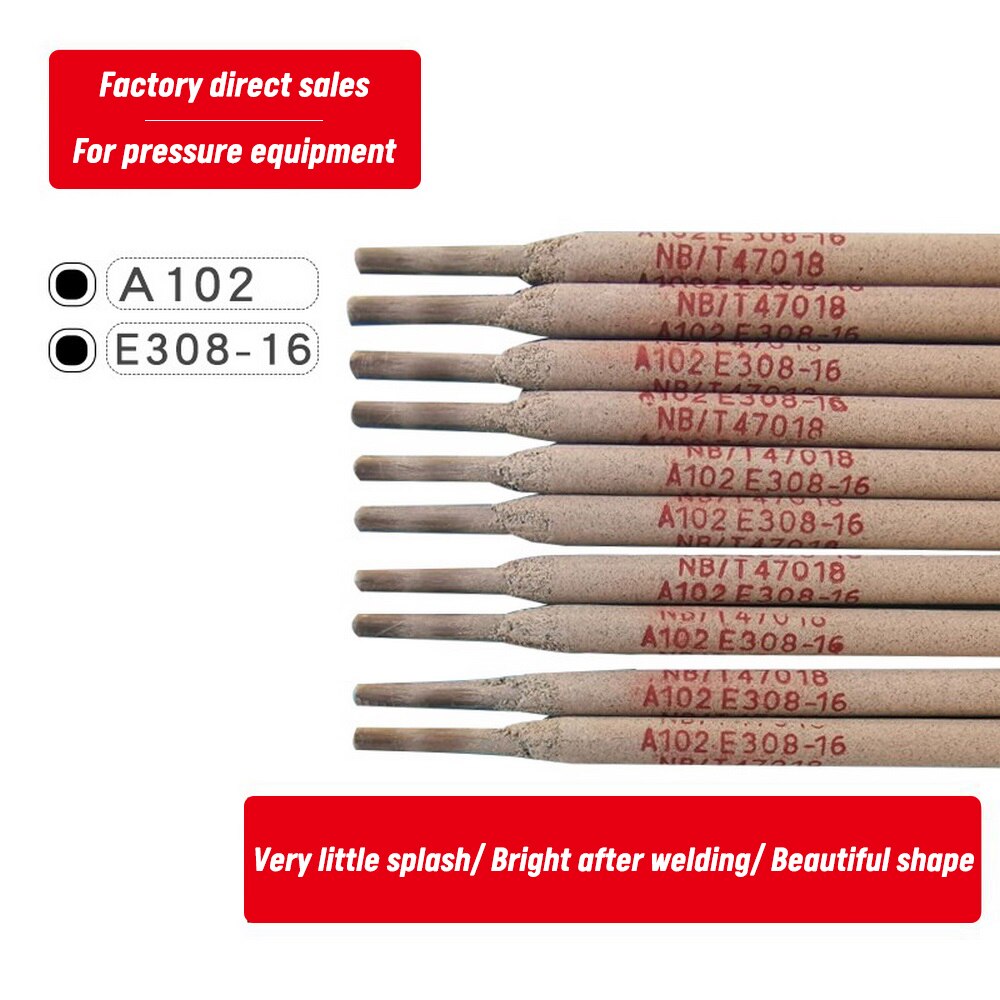 10Pcs Stainless Steel Electrode A102 E308-16 Electrodes Solder for Soldering Weld Wires Diameter 2.5/3.2/4.0/5.0mm Welding Rod