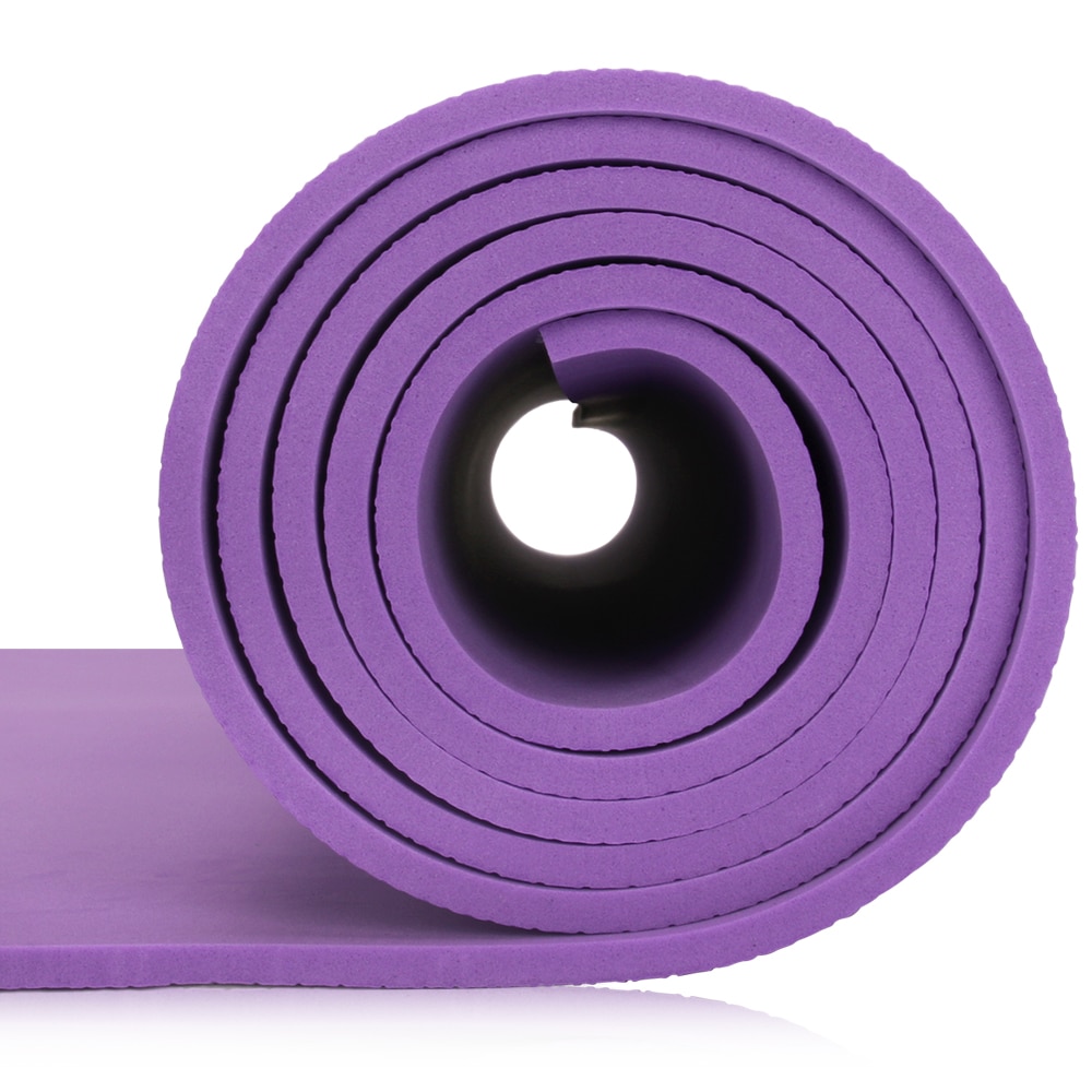 Eva yogamatte 6mm tykk sklisikker treningspute for yoga trening pilates meditasjon gym ekstra tykk trening holdbar treningsmatte