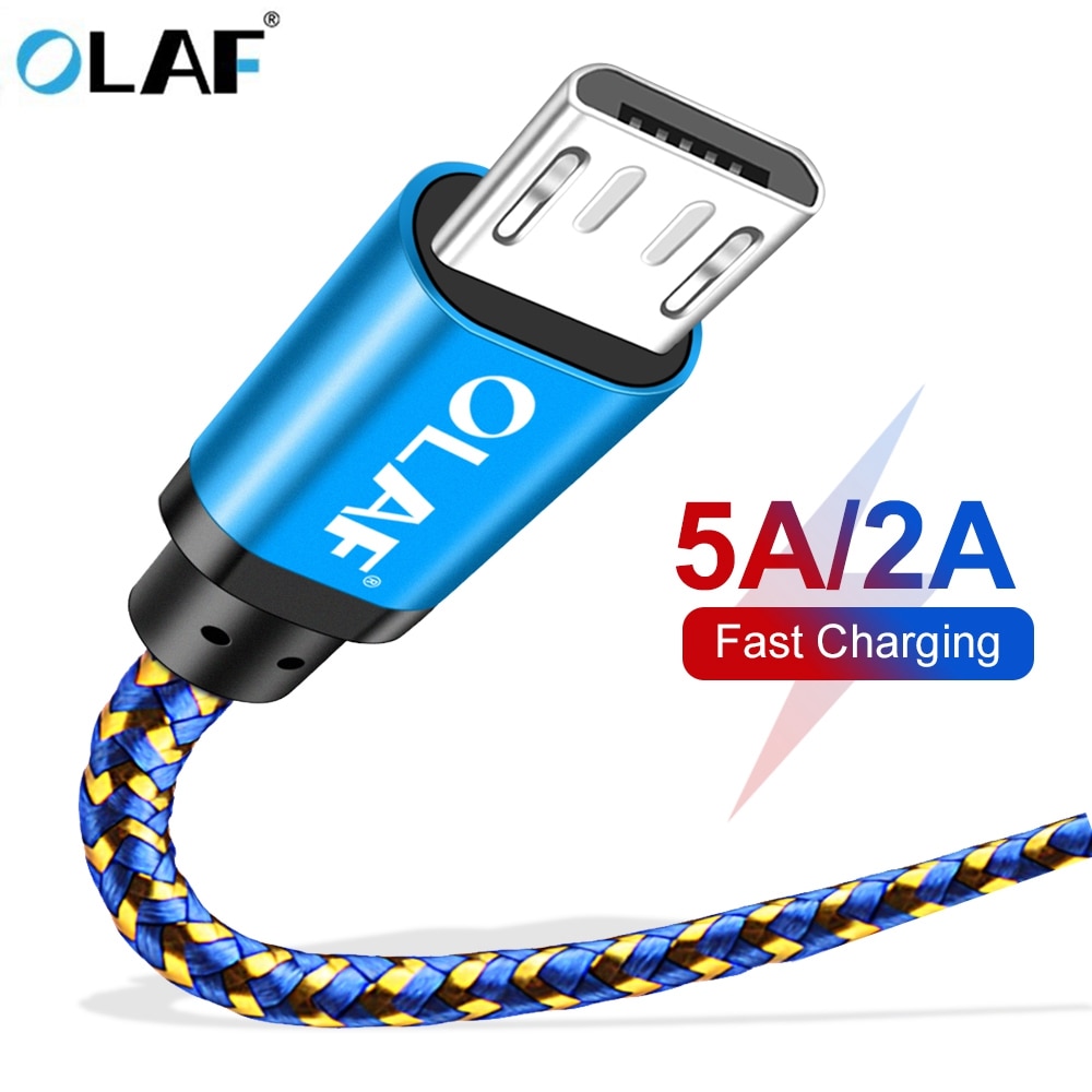 Micro Usb-kabel voor Samsung Galaxy S7 S6 Snel Opladen Mobiele Telefoon Oplader Koord voor Huawei Tablet USB Kabel draad 1M 2M