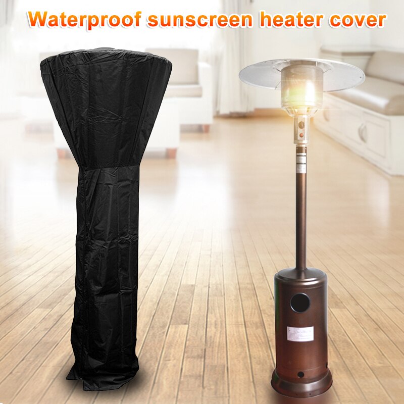 Patio Heater Cover Waterdicht Stand-Up Heater Cover Met Rits Heavy Duty Oxford Doek Anti-Uv Voor Outdoor Zwart Knuffel-De