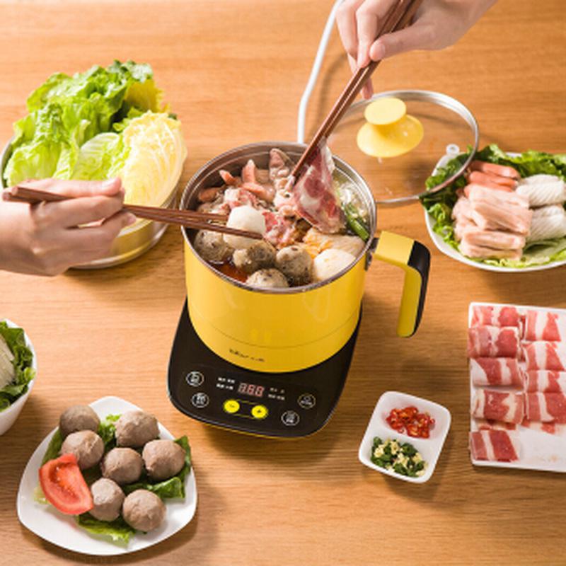 Mini Stainless Steel Multi Cooking pot Cookers Split Type Pot Cooker 9.5h Reservation Keep Warm with 7 Menus