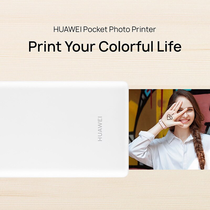 Imprimante Photo de poche originale Huawei imprimante Photo Portable HUAWEI Zink imprimante AR 300dpi Bluetooth 4.1 Support bricolage 500mAh promo code “ WINTERSALE45" 45-5€, "10FRSALE" 100-10€, " 15WINTERSALE",150-15