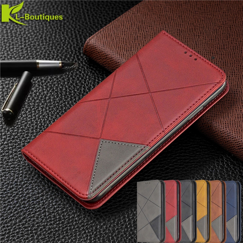 Magnete attirare per il caso di Samsung Galaxy A01 UNA 01 A015F SM-A015F SM-A015G SM-A015M copertura per Samsung A21 SM-A215F/DS in pelle coque