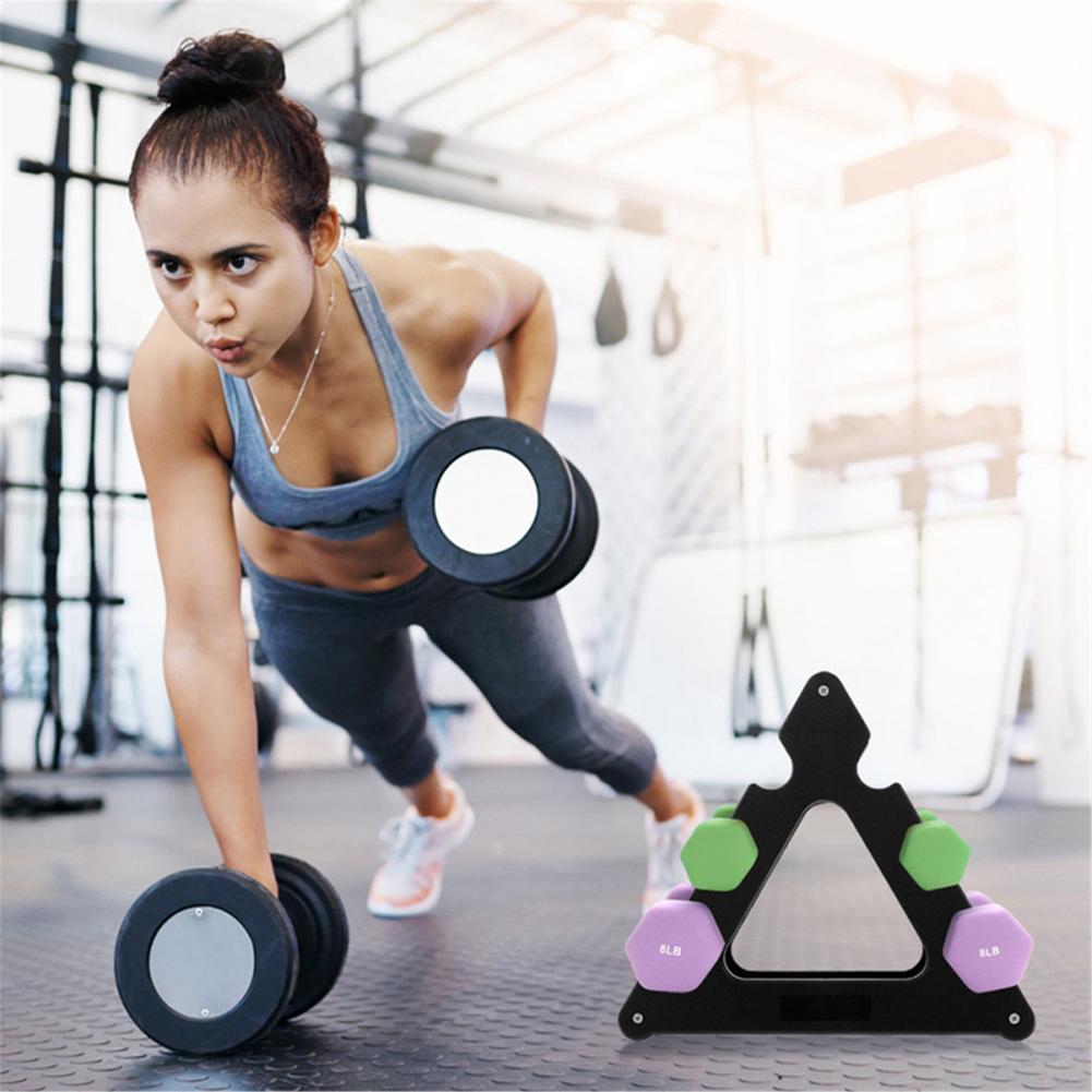 3 Tier Dumbbell Rack Halter Gewicht Rack 3 Tier Stalen Gewichten Stand Alleen Opslag Een-Frame Dumbbells Houder Thuis gym Accessoires