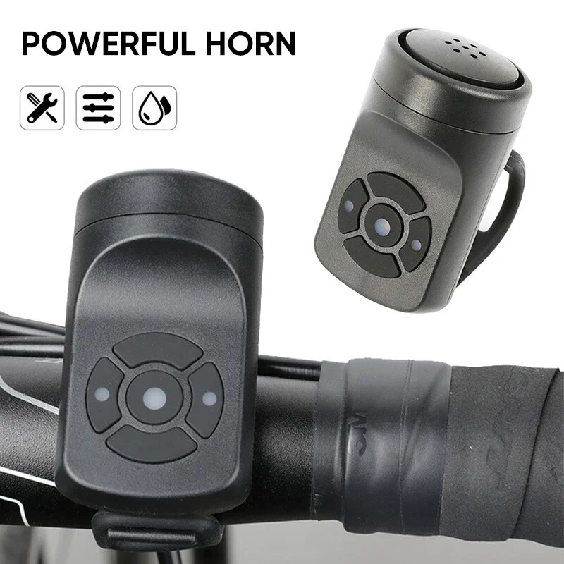 Fietshoorn Elektrische fietsbel Krachtige oplaadbare fietsbel Ringhoorn Bells Cyclusveiligheid Geluid Alarm Fietsaccessoires