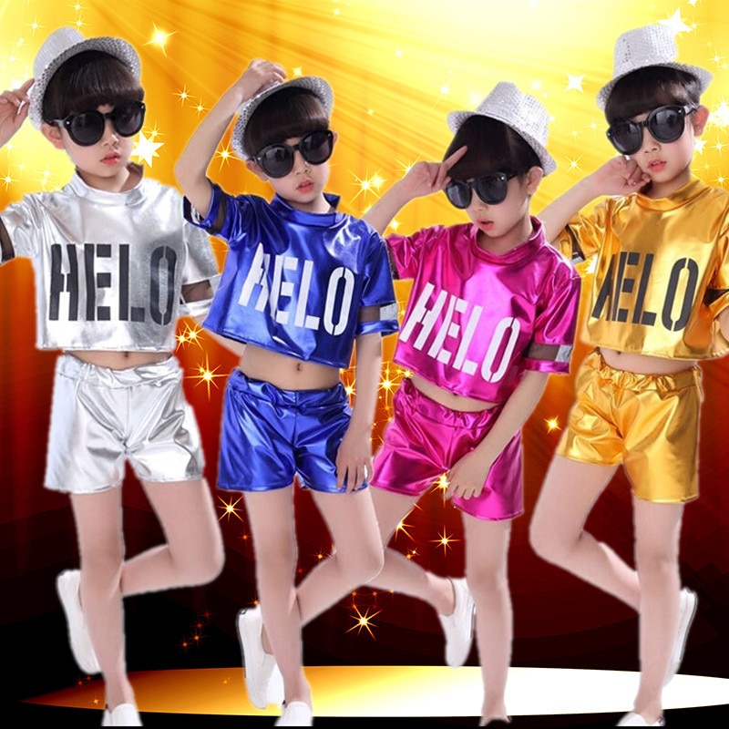 Girl Jazz Dance Girls Jazz Dance Costumes for Girls Kids Hip Hop Dancing Children Performance Jazz Costume For Girl Shirt Pant